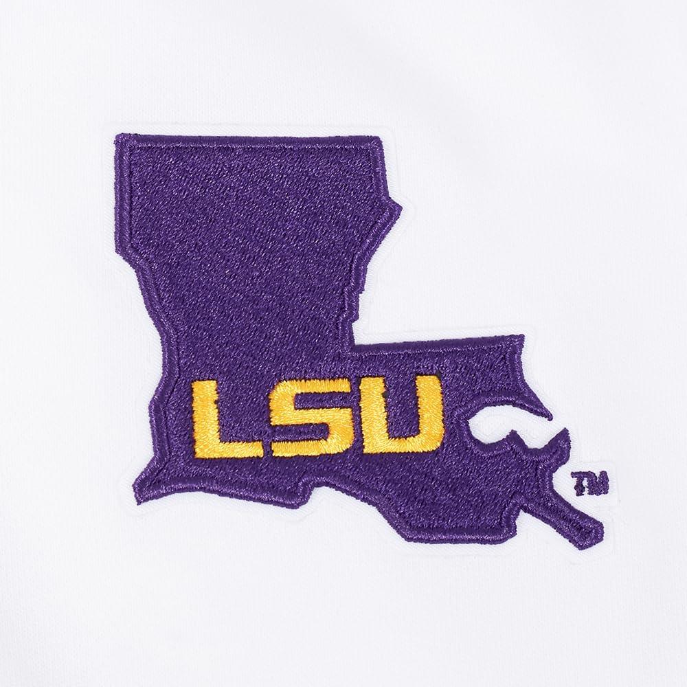 image:imagePro Standard NCAA womens Womens College Classic Chenille Brushed Back French Terry Crewneck SweatshirtWhite