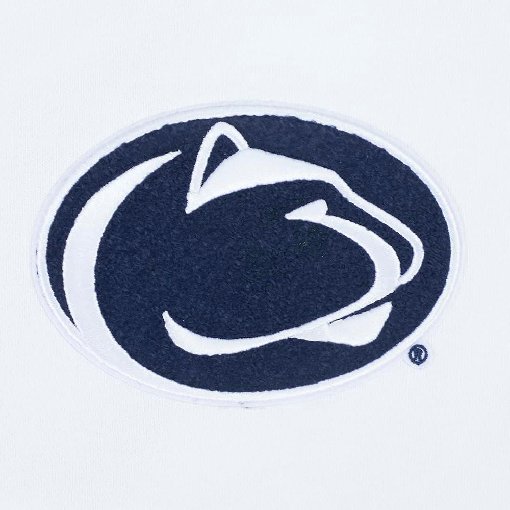 image:imagePro Standard NCAA womens Womens College Classic Chenille Brushed Back French Terry Crewneck SweatshirtWhite