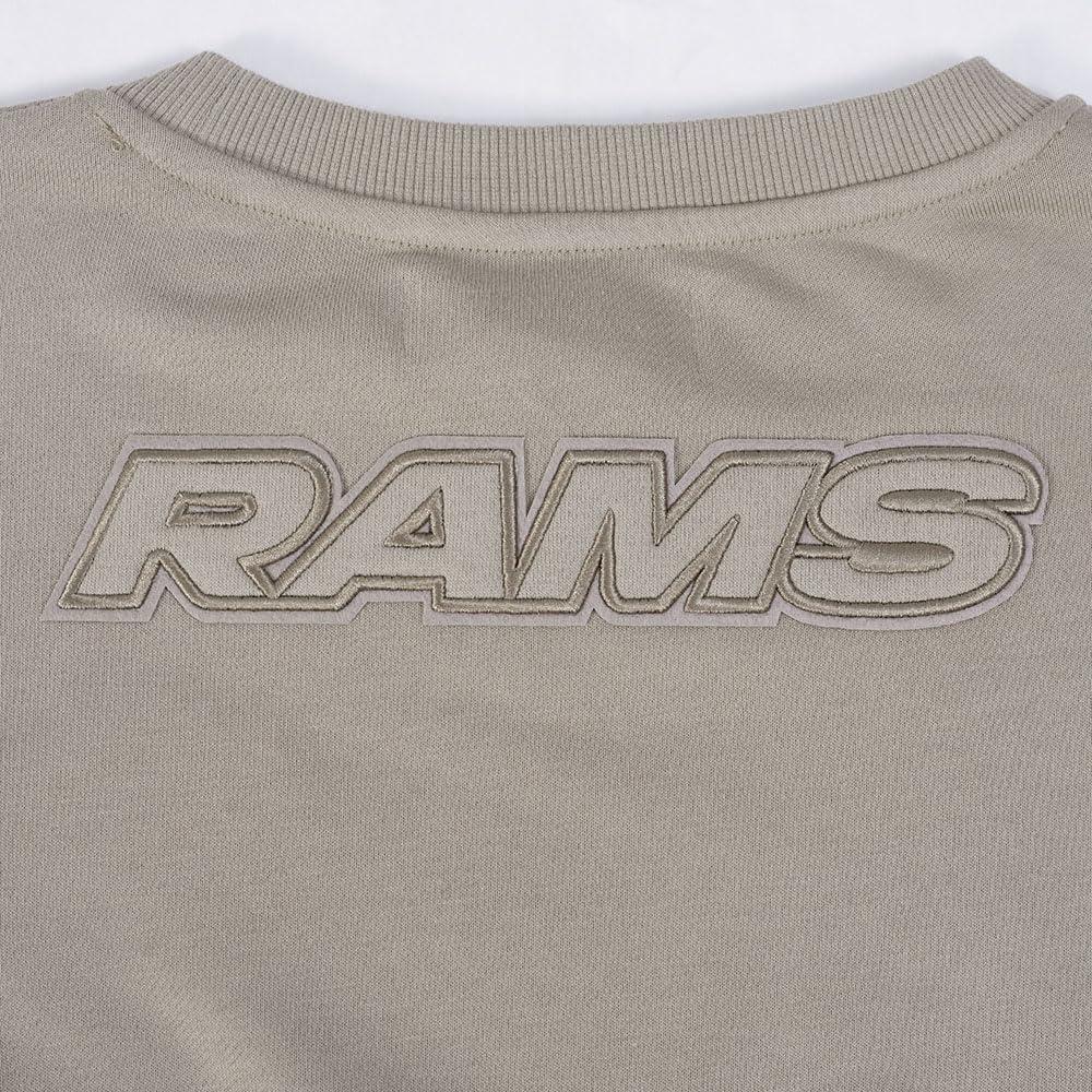 image:imagePro Standard Womens NFL Los Angeles Rams Neutral Crewneck Sweatshirt Taupe S