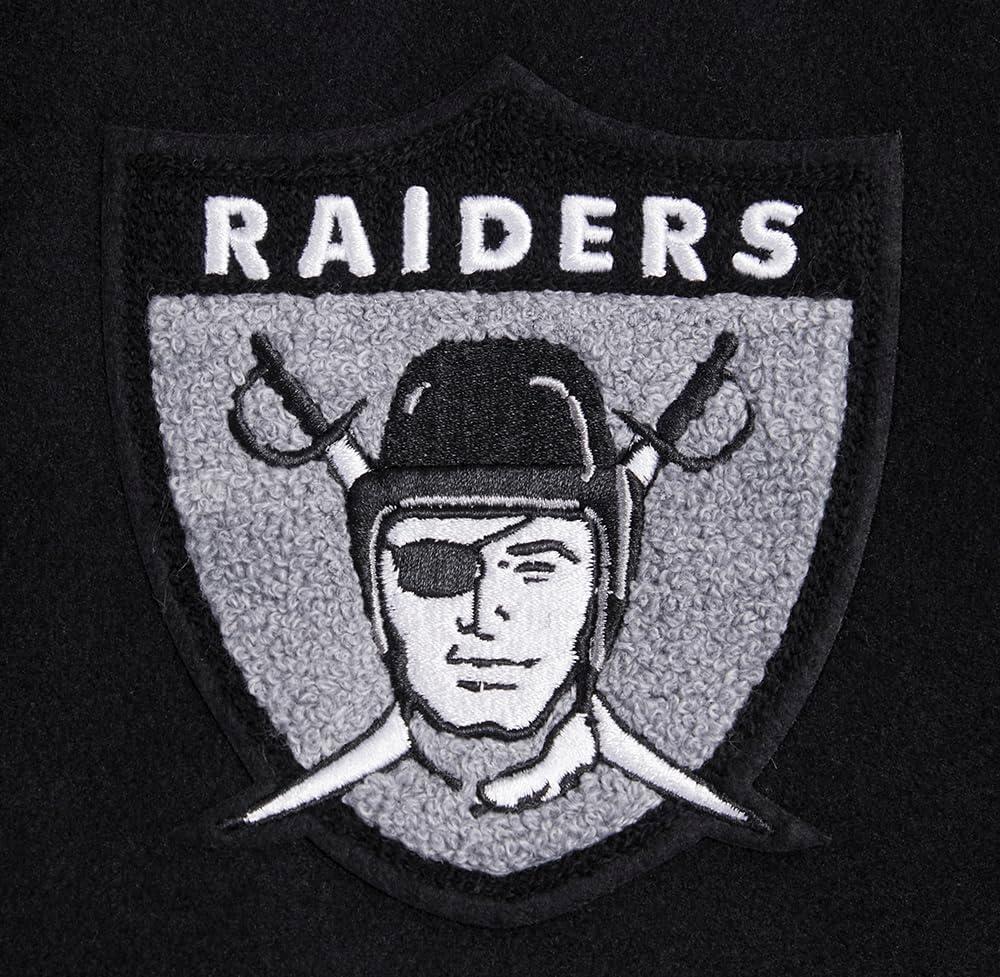 image:imagePro Standard Womens NFL Retro Classics Varsity JacketBlackWhite