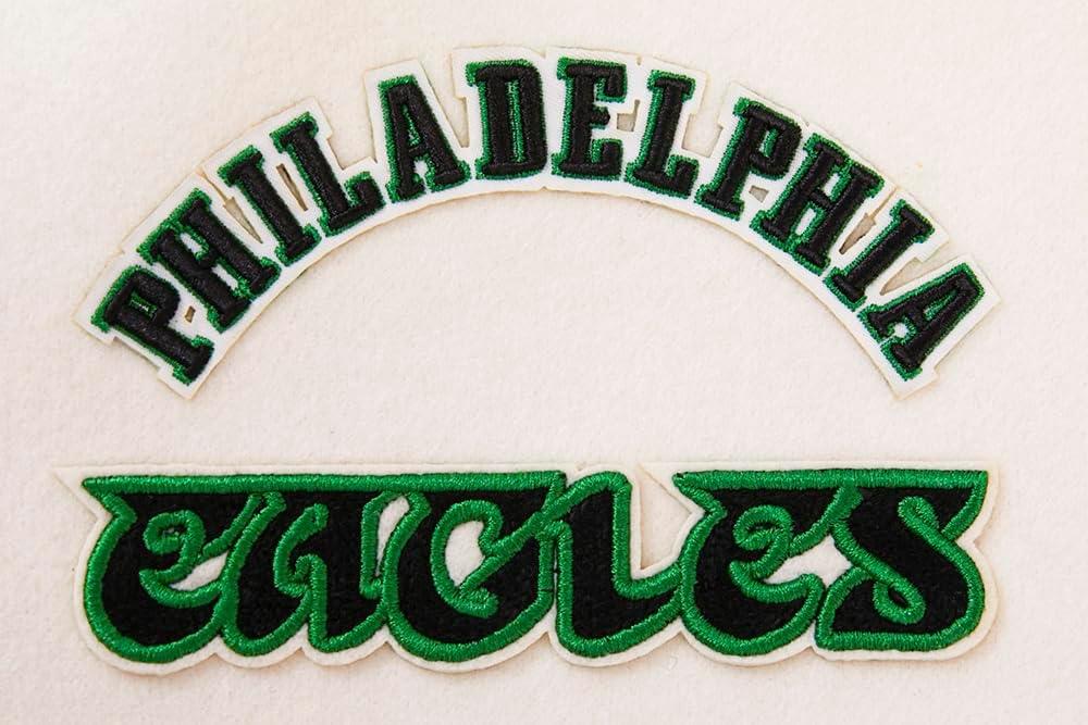 image:imagePro Standard Womens NFL Retro Classics Varsity JacketEggshell Kelly Green