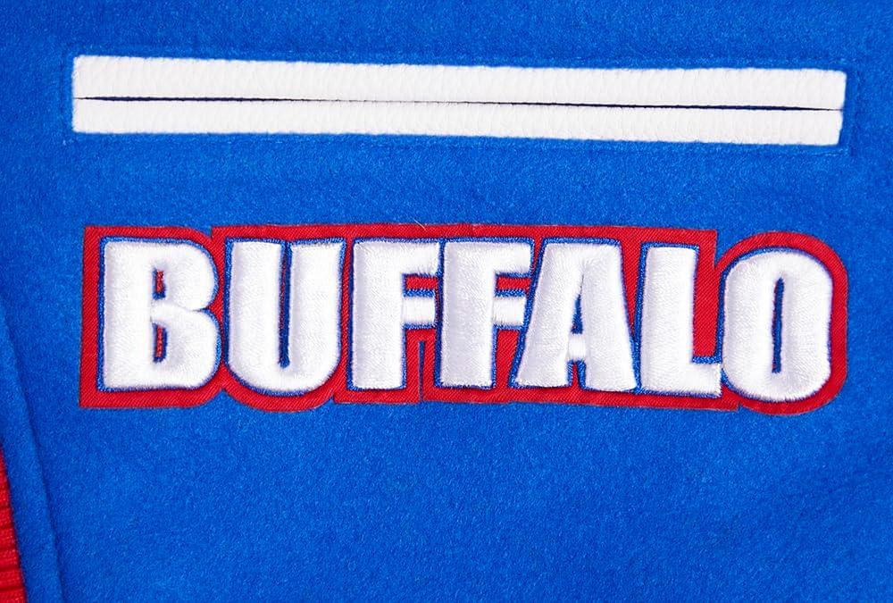 image:imagePro Standard Womens NFL Retro Classics Varsity JacketRoyal BlueRed