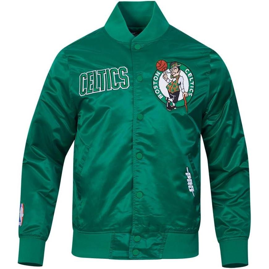 image:imageMens NBA Souvenir Satin JacketKelly Green