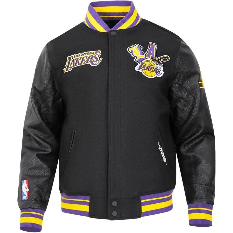 image:imagePRO STANDARD Mens NBA City Ransom Varsity JacketBlackPurple