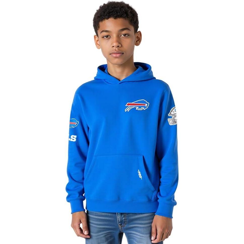 image:imagePro Standard Big Boys NFL Classic Chenille Pull Over Hoodie CardinalRoyal Blue