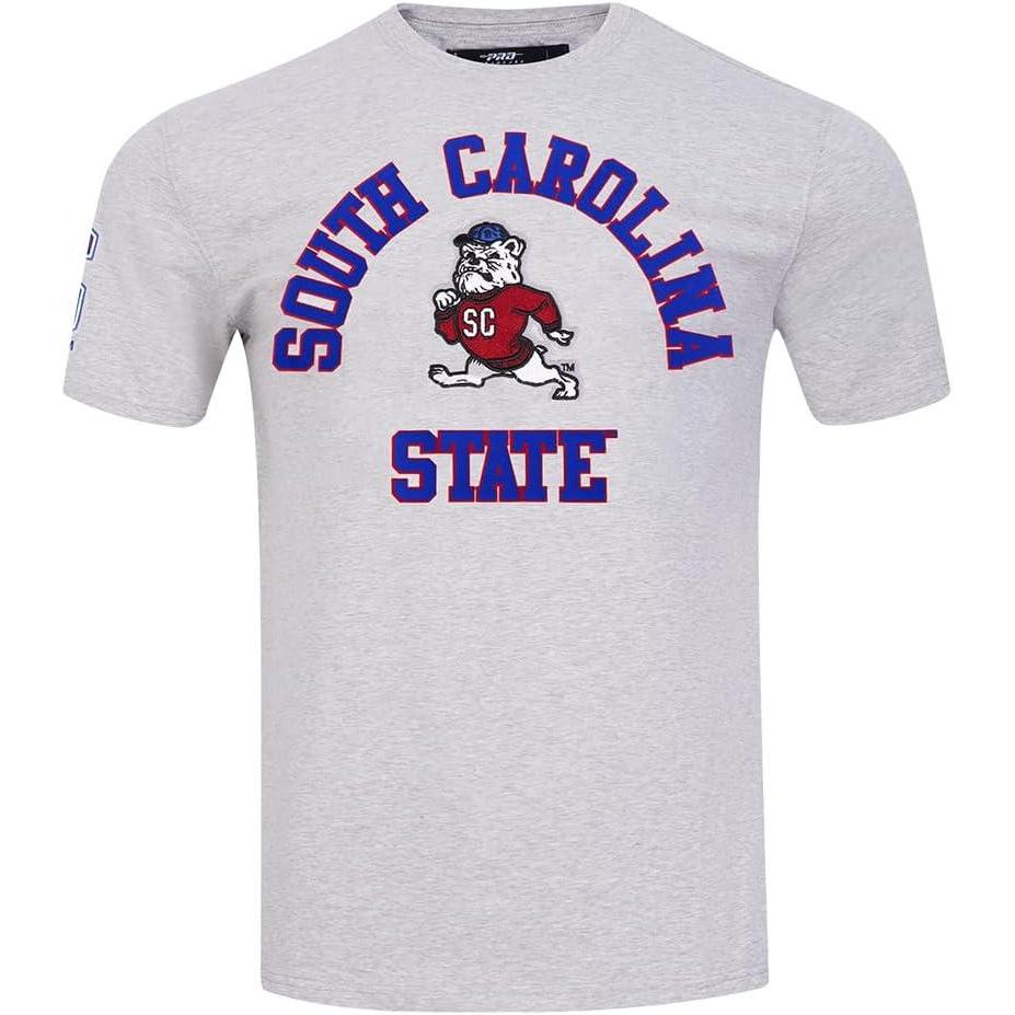 image:imagePro Standard Mens Mens College College Classic Chenille Cotton Single Short Sleeve TeeRoyal Blue