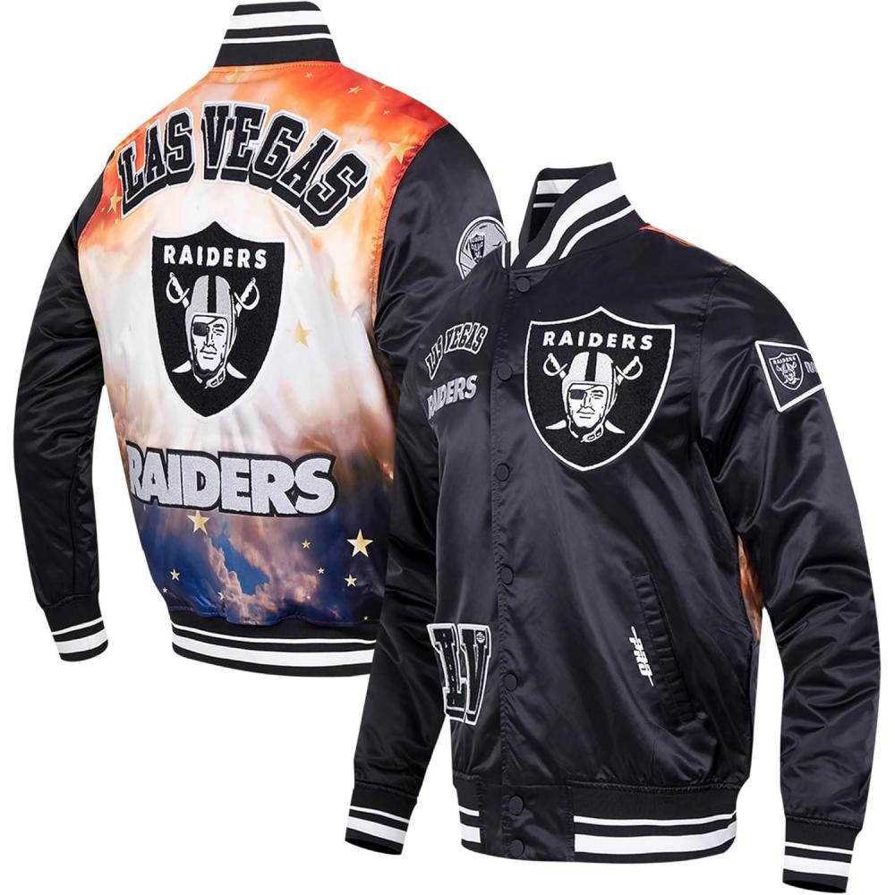 image:imagePro Standard Mens NFL Sublimated Satin Jacket Satin JacketBlack
