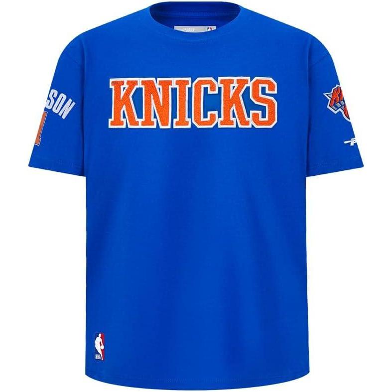 image:imagePro Standard NBA Boys Big Boys NBA New York Knicks Classic Player Cotton Short Sleeve TeeRoyal Blue