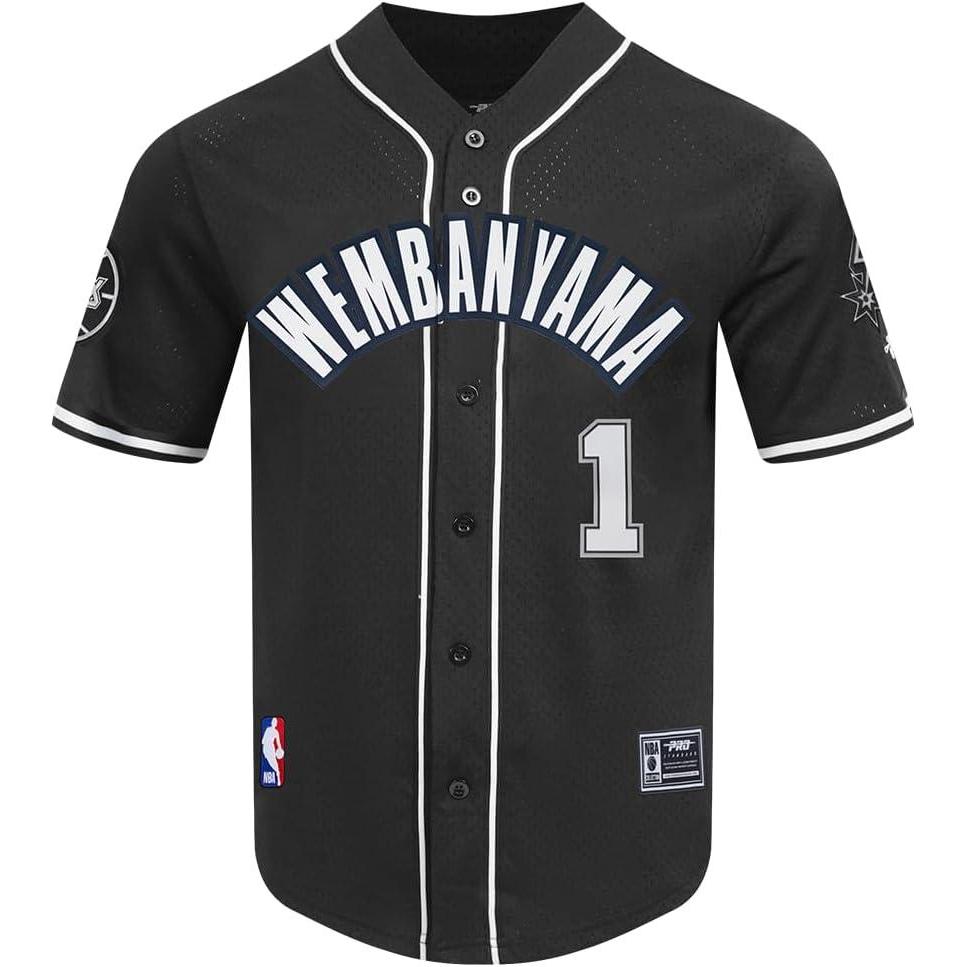 image:imagePro Standard NBA Mens Mens NBA San Antonio Spurs Classic Player Mesh Down TopBlack
