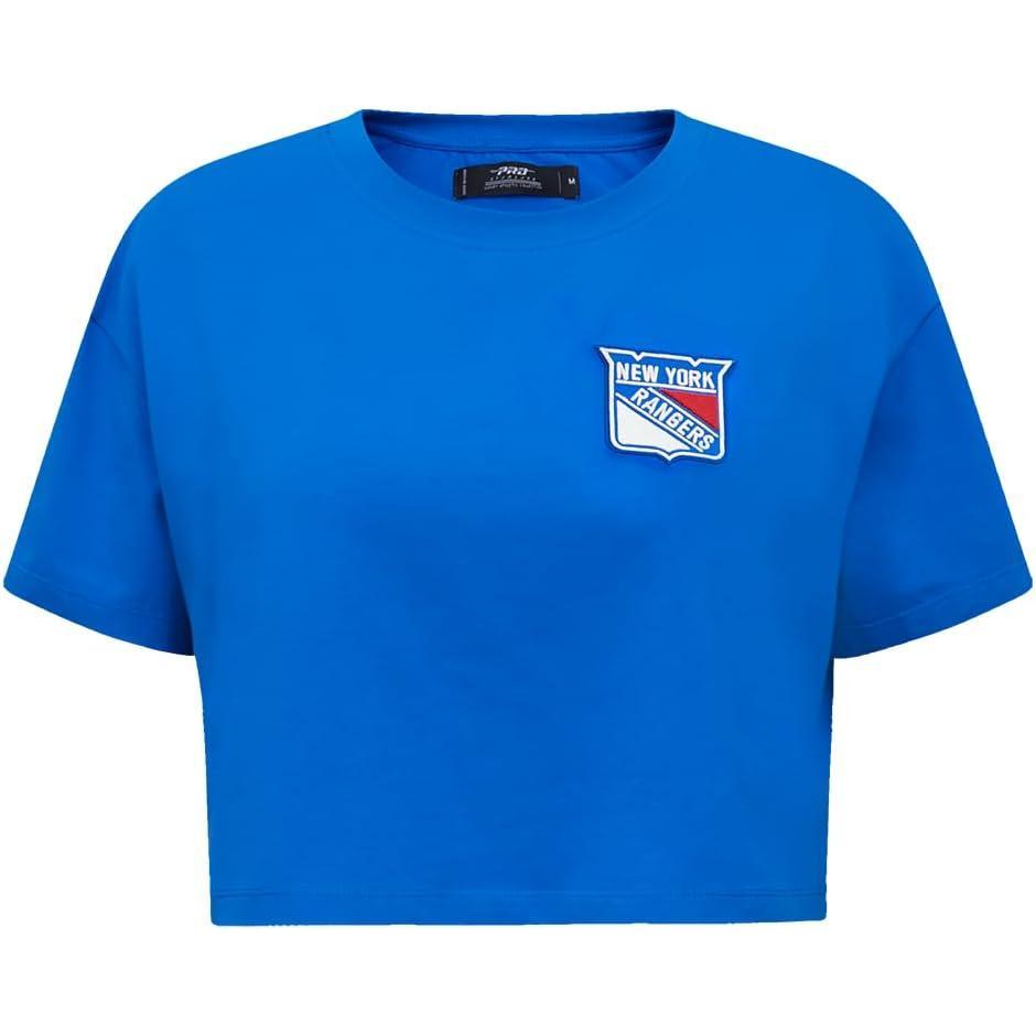 image:imagePro Standard NHL Womens Pro Standard Womens NHL Classic Chenille Short Sleeve Boxy TeeRoyal Blue