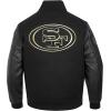 Las Vegas Raiders Black & Gold Men’s Wool Varsity Jacket (Jet Black) by Pro Standard(Jet Black)