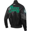 Mens NBA Souvenir Satin Jacket(Black)
