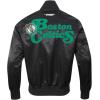 Mens NBA Souvenir Satin Jacket(Black)
