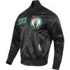Mens NBA Souvenir Satin Jacket(Black)