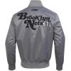 Mens NBA Souvenir Satin Jacket(Gray)