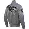Mens NBA Souvenir Satin Jacket(Gray)