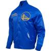 Mens NBA Souvenir Satin Jacket(Royal Blue)