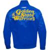 Mens NBA Souvenir Satin Jacket(Royal Blue)