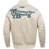Mens NBA Souvenir Satin Jacket(Taupe)