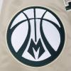 Mens NBA Souvenir Satin Jacket(Taupe)