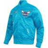 Mens NBA Souvenir Satin Jacket(Teal)