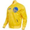 Mens NBA Souvenir Satin Jacket(Yellow)