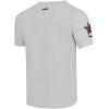 Pro Standard Mens Mens College College Classic Chenille Cotton Single Short Sleeve Tee(Black)