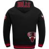 Pro Standard Mens NBA City Ransom Pull Over Hoodie(Midnight Navy/Red/Midnight Navy)