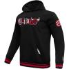 Pro Standard Mens NBA City Ransom Pull Over Hoodie(Midnight Navy/Red/Midnight Navy)