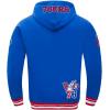 Pro Standard Mens NBA City Ransom Pull Over Hoodie(Royal Blue/Red)