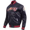 Pro Standard Mens NFL City Signature Leather Jacket(Black)