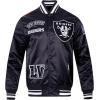 Pro Standard Mens NFL Sublimated Satin Jacket Satin Jacket(Black)