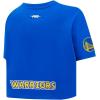 Pro Standard NBA Womens Womens NBA Golden State Warriors Classic Player Cotton Short Sleeve Boxy Tee(Team Color)