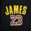 Pro Standard NBA Womens Womens NBA Los Angeles Lakers Classic Player Cotton Short Sleeve Boxy Tee(Black)