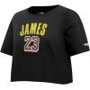 Pro Standard NBA Womens Womens NBA Los Angeles Lakers Classic Player Cotton Short Sleeve Boxy Tee(Black)