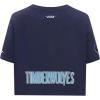 Pro Standard NBA Womens Womens NBA Minnesota Timberwolves Classic Player Cotton Short Sleeve Boxy Tee(Team Color)