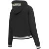 Pro Standard NBA womens Womens Nba Mash Up Brushed Back French Terry Cropped Pullover Hoodie(Black)