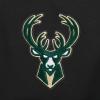 Pro Standard NBA womens Womens Nba Milwaukee Bucks Classic Player Brushed Back French Terry Crewneck Sweatshirt(Black)