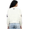 Pro Standard NCAA womens Womens College Classic Chenille Brushed Back French Terry Crewneck Sweatshirt(White)