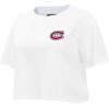 Pro Standard NHL Womens Pro Standard Womens NHL Classic Chenille Cotton Short Sleeve Boxy Tee(White)