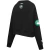 Pro Standard Womens NBA Game Day Classics Cotton Double Knit Crewneck Sweatshirt(Black)