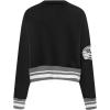 Pro Standard Womens NFL Mash Up Crewneck Sweatshirt(Black/Gray)