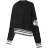 Pro Standard Womens NFL Mash Up Crewneck Sweatshirt(Black/Gray)
