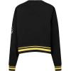 Pro Standard Womens NFL Mash Up Crewneck Sweatshirt(Black/Yellow)