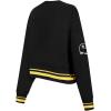 Pro Standard Womens NFL Mash Up Crewneck Sweatshirt(Black/Yellow)