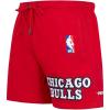 Mens NBA Retro Classics Fleece Short(Red)