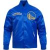 Mens NBA Souvenir Satin Jacket(Royal Blue)