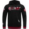 Pro Standard Mens NBA City Ransom Pull Over Hoodie(Midnight Navy/Red/Midnight Navy)