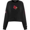 Pro Standard NCAA womens Womens College Classic Chenille Brushed Back French Terry Crewneck Sweatshirt(Black)