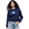 Pro Standard NCAA womens Womens College Classic Chenille Brushed Back French Terry Crewneck Sweatshirt(Midnight Navy)